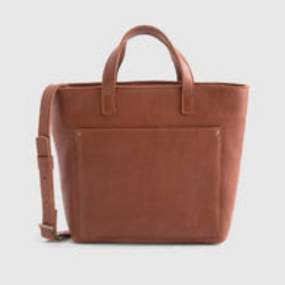 Quince Leather Mini Crossbody Tote